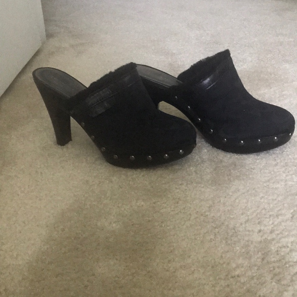 Black Coach Clogs - Size 10